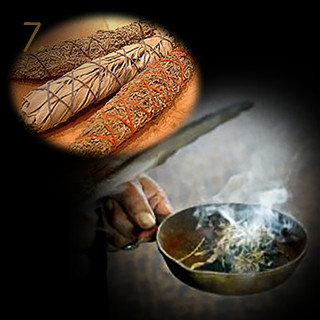 まずは、セージであなたの全身とお部屋やパワーストーンなどをくまなく浄化します。